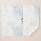 Cute arctic polar bear family sherpa deken (Voorkant (horizontaal))