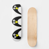 Cute arctische pinguïn tekening persoonlijk skateboard (Voorkant)
