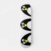 Cute arctische pinguïn tekening persoonlijk skateboard (Voorkant)