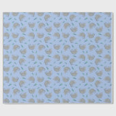 Cute Armadillo Bluebonnet Cadeaupapier (Vlak)