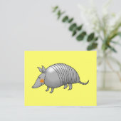 Cute armadillo briefkaart (Staand voorkant)
