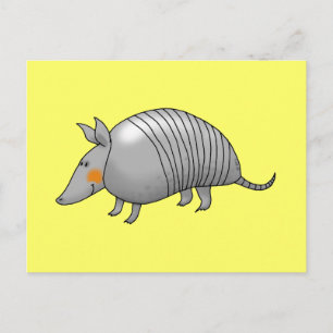 Cute armadillo briefkaart