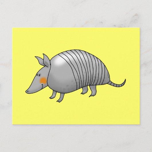 Cute armadillo briefkaart (Voorkant)