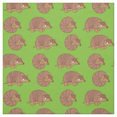 Cute Armadillo Cartoon Kinder Stof (Swatch)