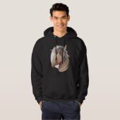 Cute Armadillo Flower Crown Watercolor Animal Hoodie (Voorkant volledig)