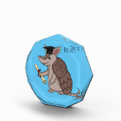 Cute armadillo met cartoon met degressieve dop fotoblokken (Rechts)
