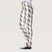 Cute armadillo met cartoon met degressieve dop leggings (Links)