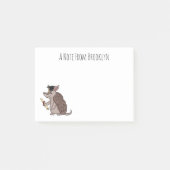 Cute armadillo met cartoon met degressieve dop post-it® notes (Voorkant)