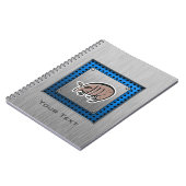 Cute Armadillo Metaalblik Notitieboek (Linkerzijde)