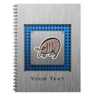 Cute Armadillo Metaalblik Notitieboek