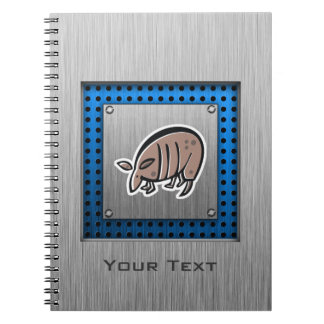 Cute Armadillo Metaalblik Notitieboek