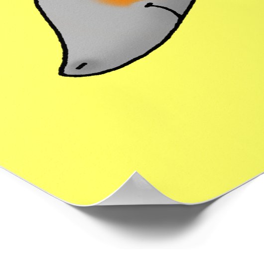 Cute armadillo poster (Hoek)