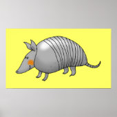 Cute armadillo poster (Voorkant)