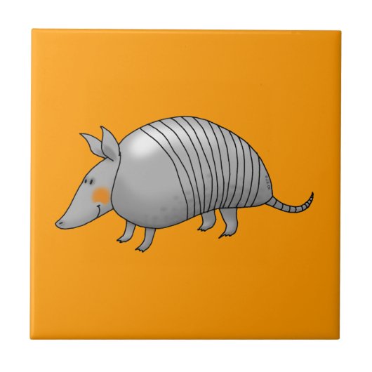 Cute armadillo tegeltje (Voorkant)