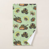 Cute Army Beer Pattern Bad Handdoek (Handdoek)