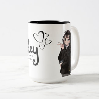 Cute Art Coffee Cup Tweekleurige Koffiemok