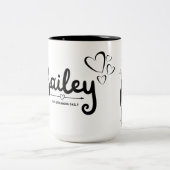 Cute Art Coffee Cup Tweekleurige Koffiemok (Center)