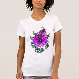 Cute art deco bloemen 10a t-shirt