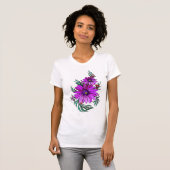 Cute art deco bloemen 10a t-shirt (Voorkant volledig)