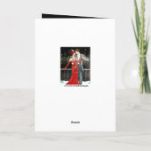 Cute Art deco-koppel toevoegen bericht Feestdagen Kaart (Achterkant)