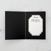 Cute Art deco-koppel toevoegen bericht Feestdagen Kaart (Binnen)