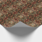 Cute Art Deco tiled pattern  Cadeaupapier (Hoek)