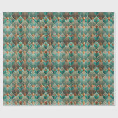 Cute Art Deco tiled pattern  Cadeaupapier (Vlak)