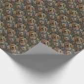 Cute Art Deco tiled pattern  Cadeaupapier (Hoek)