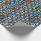 Cute Art Deco tiled pattern  Cadeaupapier (Hoek)