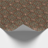 Cute Art Deco tiled pattern  Cadeaupapier (Hoek)