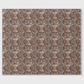 Cute Art Deco tiled pattern Wrapping Paper Cadeaupapier (Vlak)