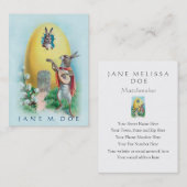 Cute  Art - Rabbit Serenade, Dating Service Visitekaartje (Voorkant / Achterkant)