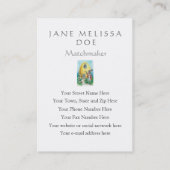 Cute  Art - Rabbit Serenade, Dating Service Visitekaartje (Achterkant)