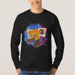 Cute Artistic Cat Teachers Kat Autisme Awareness T-shirt