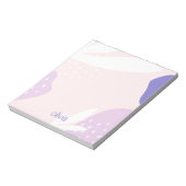 Cute Artistic Pastel Pink Lavender Art-laptop Notitieblok (Linkerzijde)