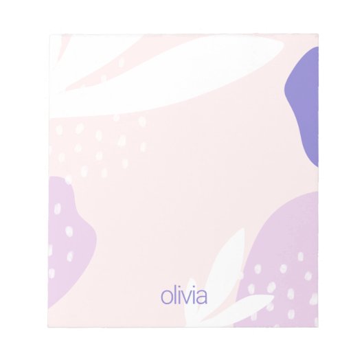 Cute Artistic Pastel Pink Lavender Art-laptop Notitieblok (Voorkant)