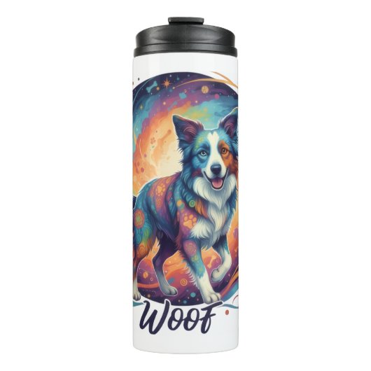 Cute Artistic Puppy Design for Dog Lovers Thermosbeker (Voorkant)