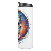 Cute Artistic Puppy Design for Dog Lovers Thermosbeker (Geroteerd rechts)