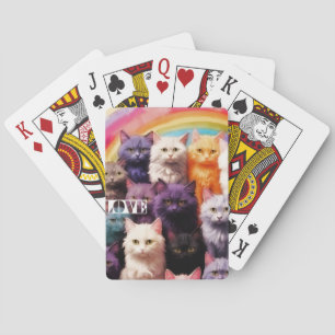 Cute & Artistieke Kat Pokerkaarten