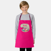 Cute Artists Palette Kinder Paint Smock Apron Schort (Gedragen)