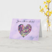 Cute Artsy Artery Heart Love Note Card Kaart (Gele Bloem)