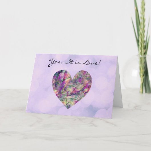 Cute Artsy Artery Heart Love Note Card Kaart (Voorkant)