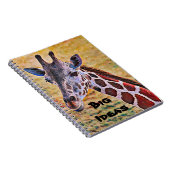 Cute Artsy Giraffe Big Ideas Journal Notitieboek (Rechterzijde)