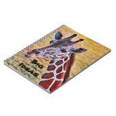 Cute Artsy Giraffe Big Ideas Journal Notitieboek (Linkerzijde)