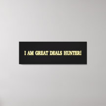 Cute Artwork Design "Great Deals Hunter". Bestel n