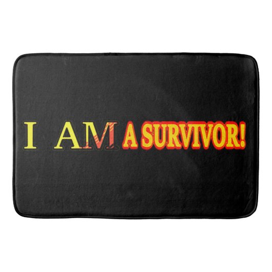 Cute Artwork Design "SURVIVOR". Bestel nu Badmat (Voorkant)