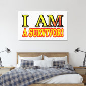 Cute Artwork Design "SURVIVOR". Bestel nu Canvas Afdruk (Insitu (Slaapkamer))