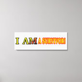 Cute Artwork Design "SURVIVOR". Bestel nu Canvas Afdruk (Voorkant)