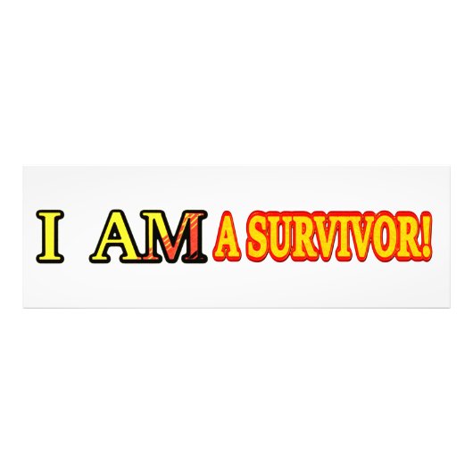 Cute Artwork Design "SURVIVOR". Bestel nu Foto Afdruk (Voorkant)