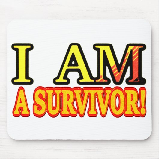 Cute Artwork Design "SURVIVOR". Bestel nu Muismat (Voorkant)